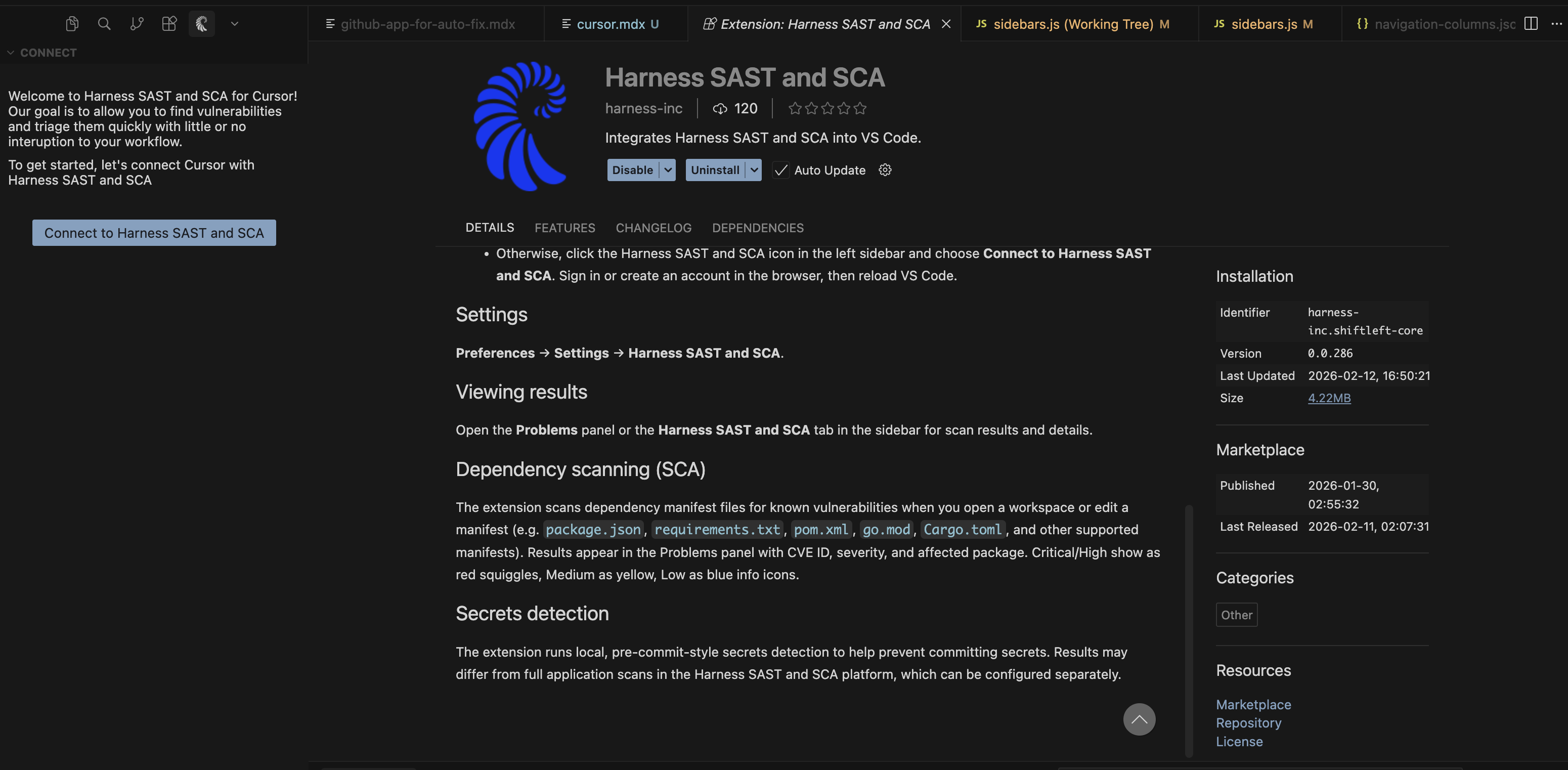 Review usage details