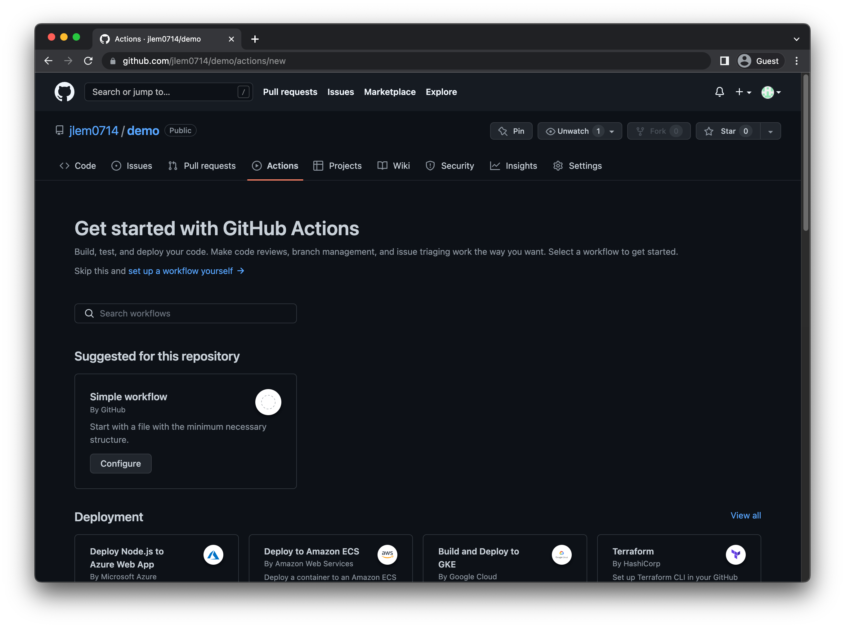 github actions black formatter