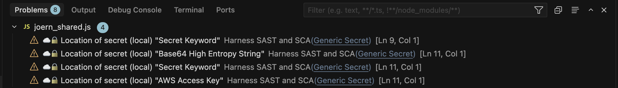Review usage details