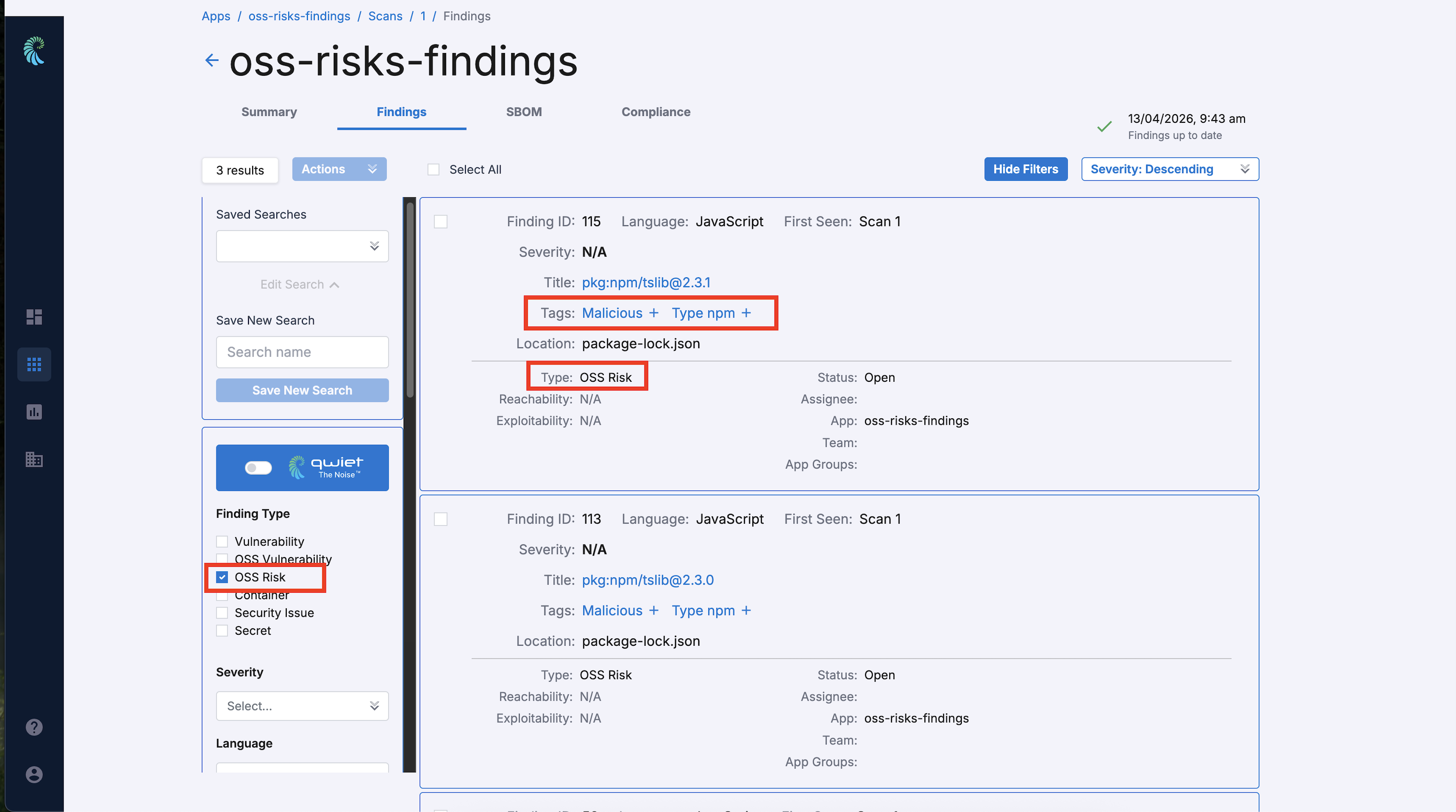 Review usage details