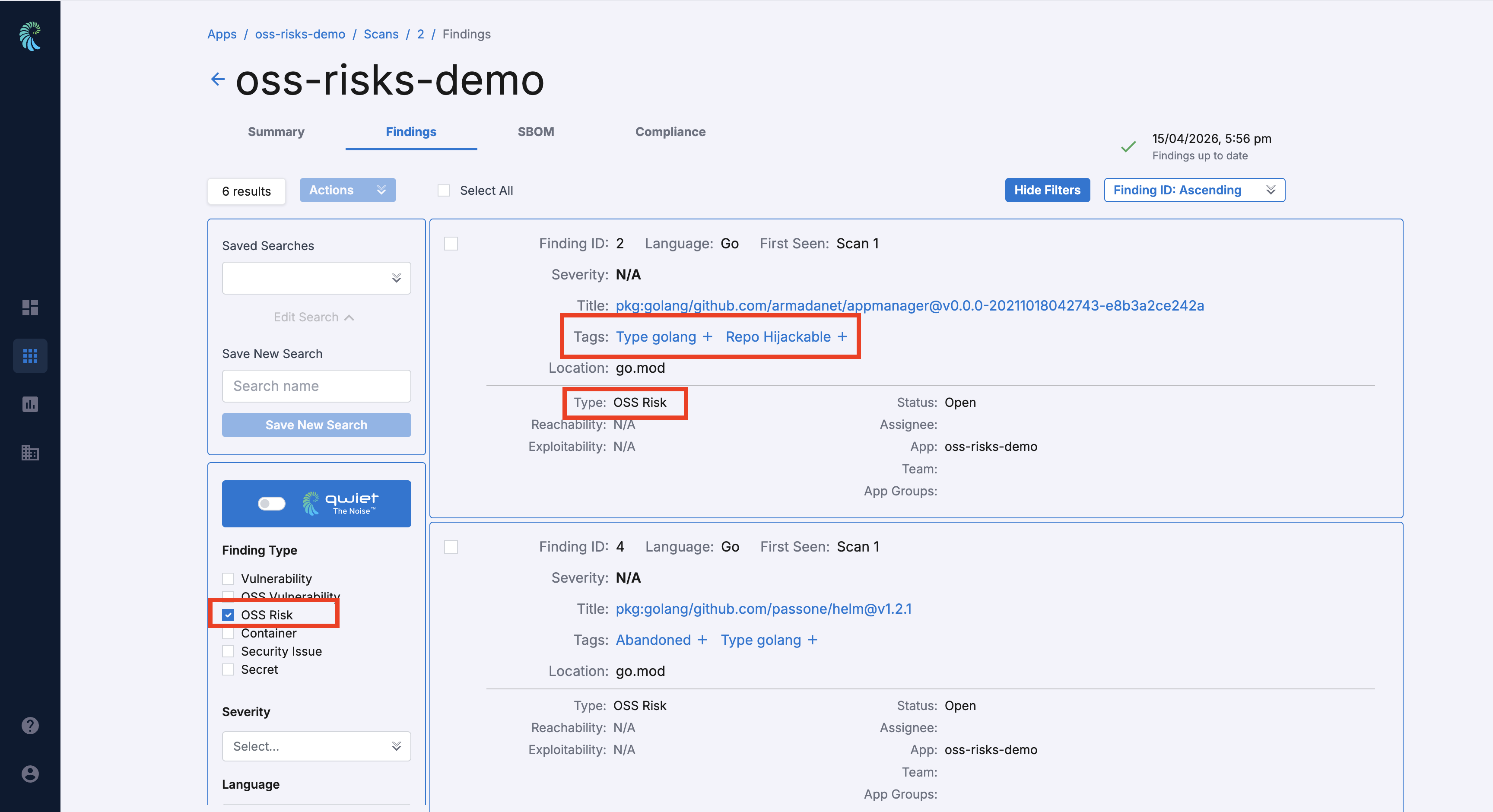 Review usage details