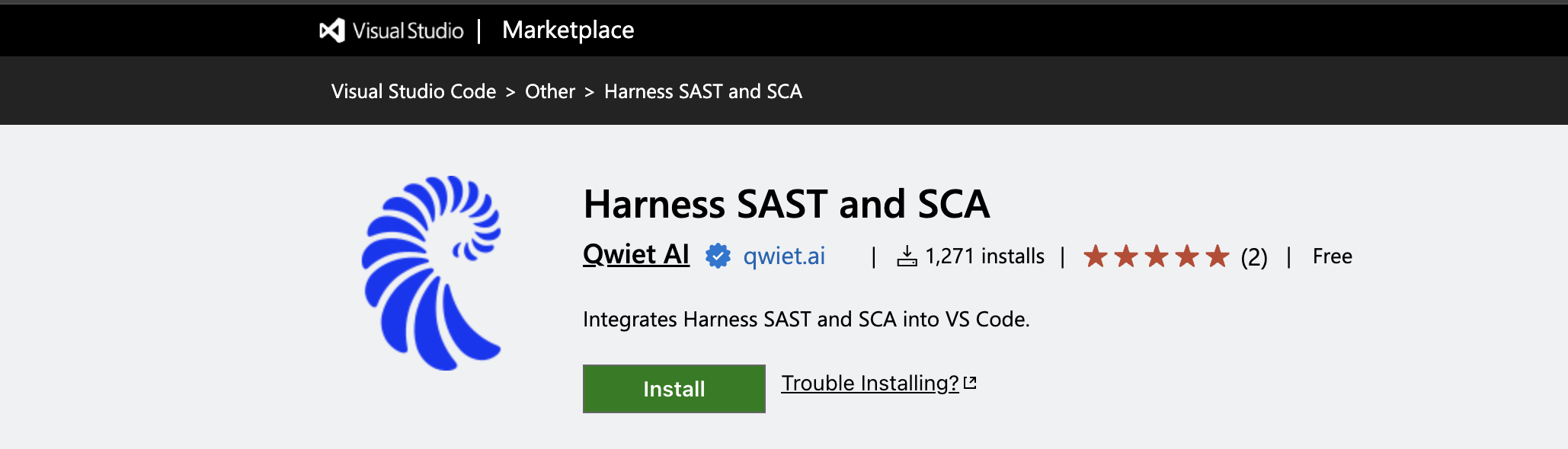 Qwiet preZero extension in the marketplace