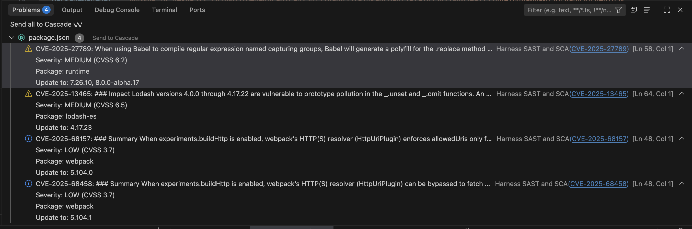 Installing Qwiet preZero via the extensions tab