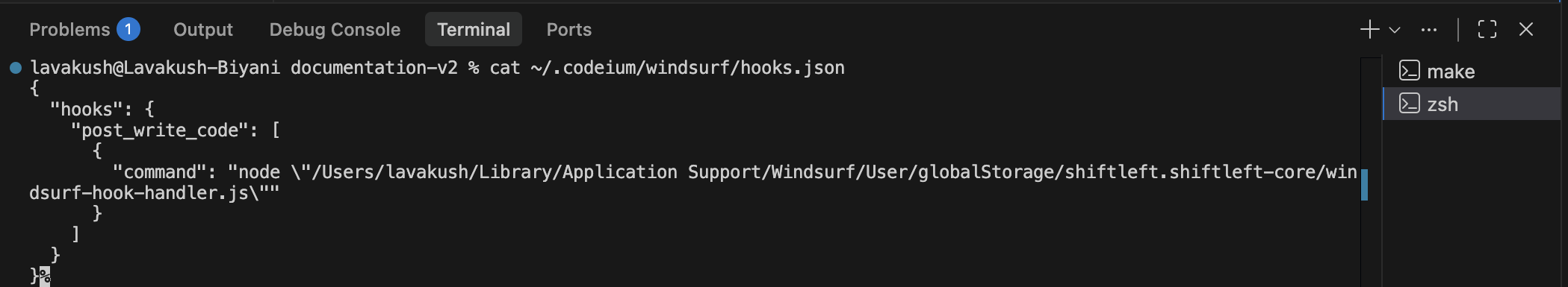 Review usage details