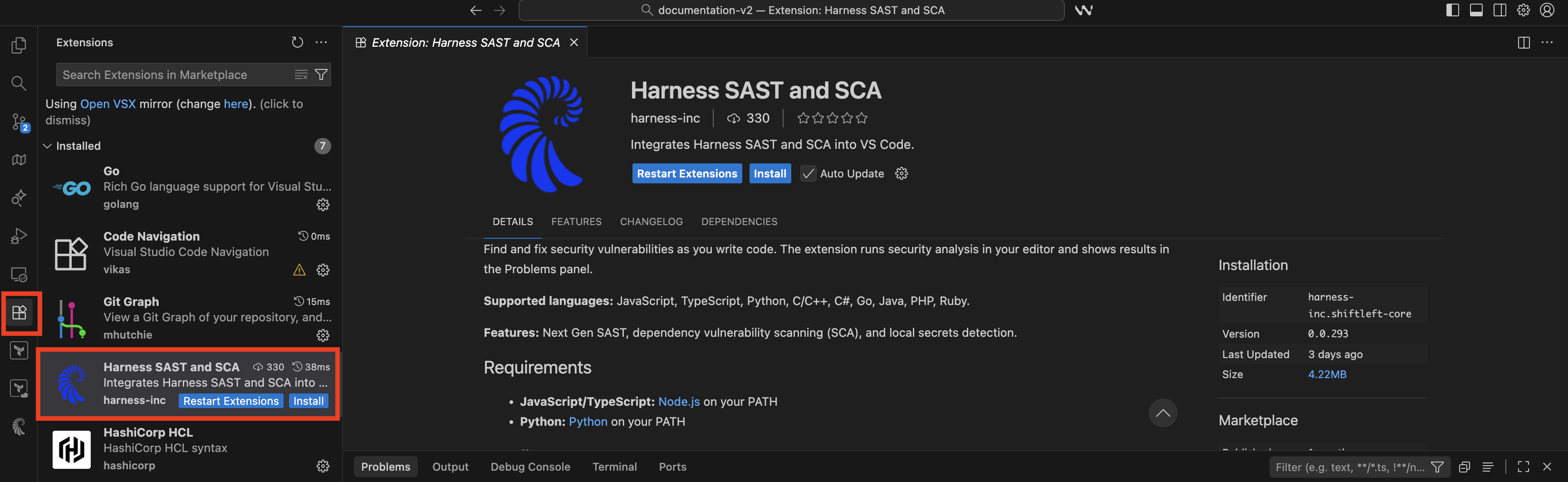 Review usage details