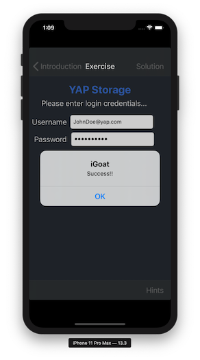 Yap Storage Exercise Success