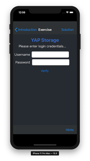 Yap Storage Exercise